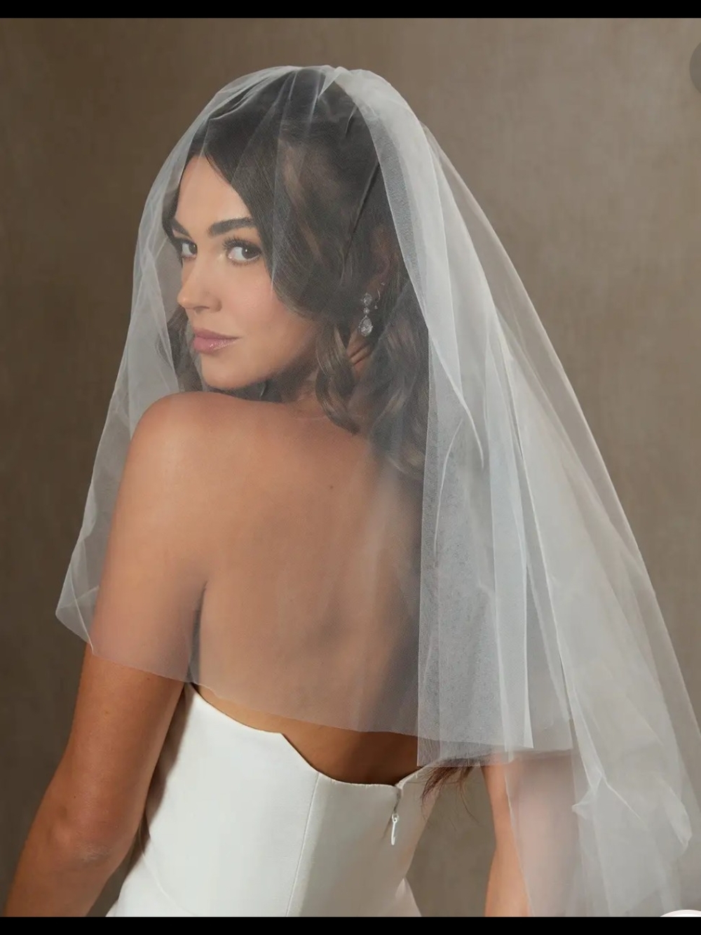 🆕Two-Tier Shoulder Length Veil with Blusher